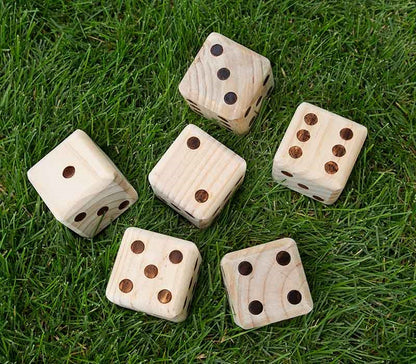 Giant Wooden Yard Dice Game